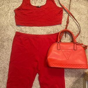 Plus FASHION NOVA BIKER SHORT SET 2X
